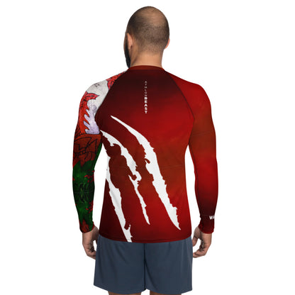 Welsh Warrior Red Men's Rash Guard/VEST