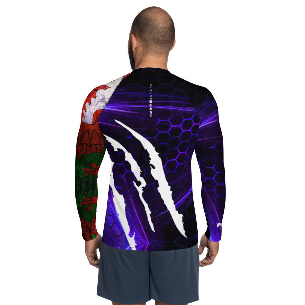 Welsh Warrior Blue Men's Rash Guard /VEST