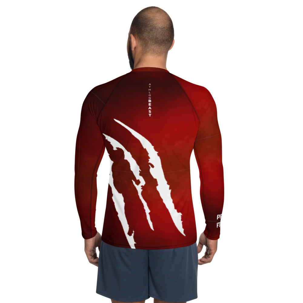 PRIZE FIGHT RED Men's Rash Guard / VEST