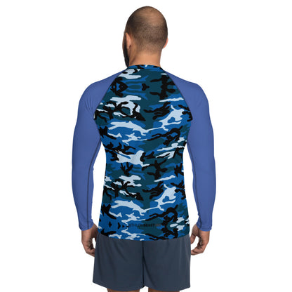 Blue CAMO Men's Rash Guard/vest