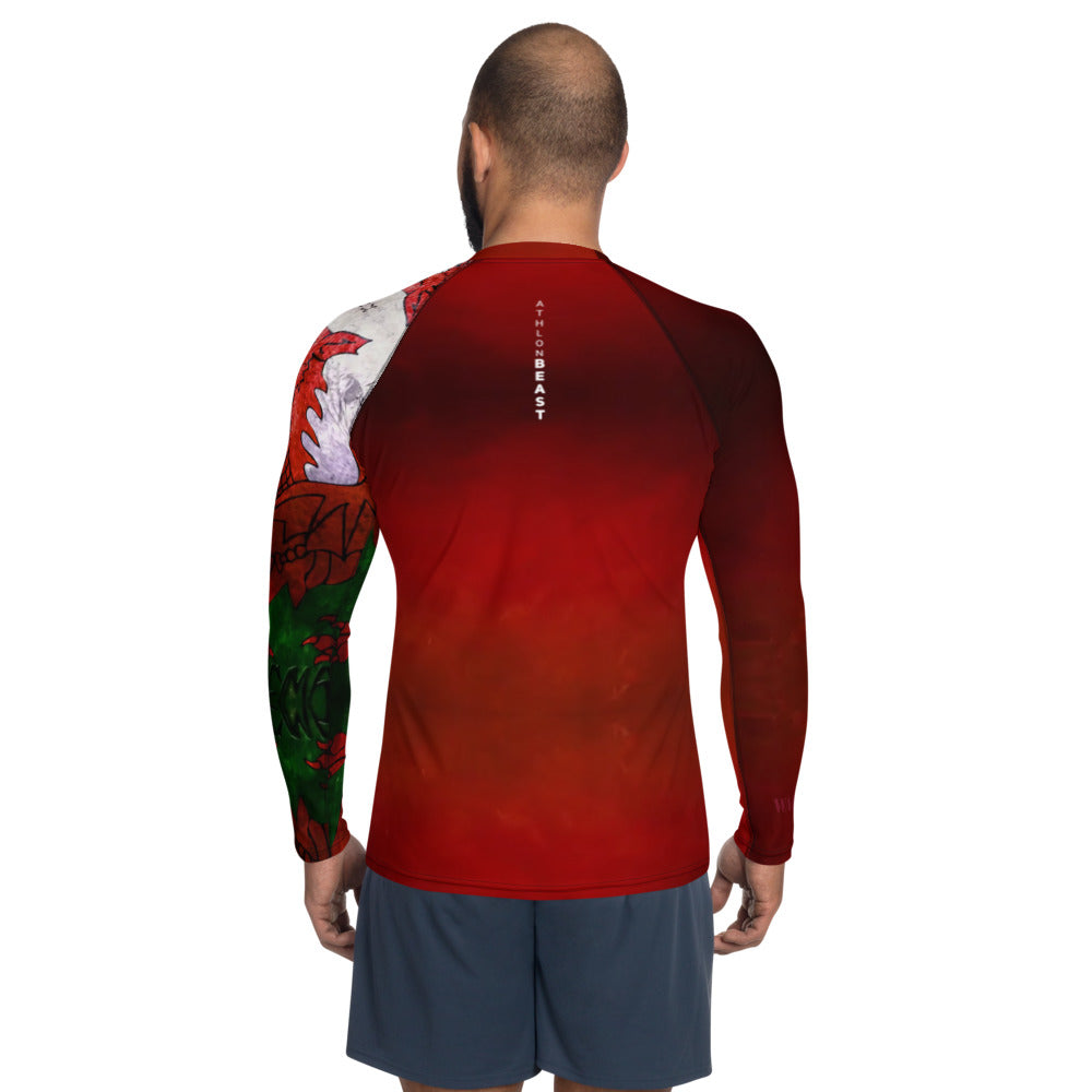 Welsh Warrior 2 Red Men's Rash Guard/VEST