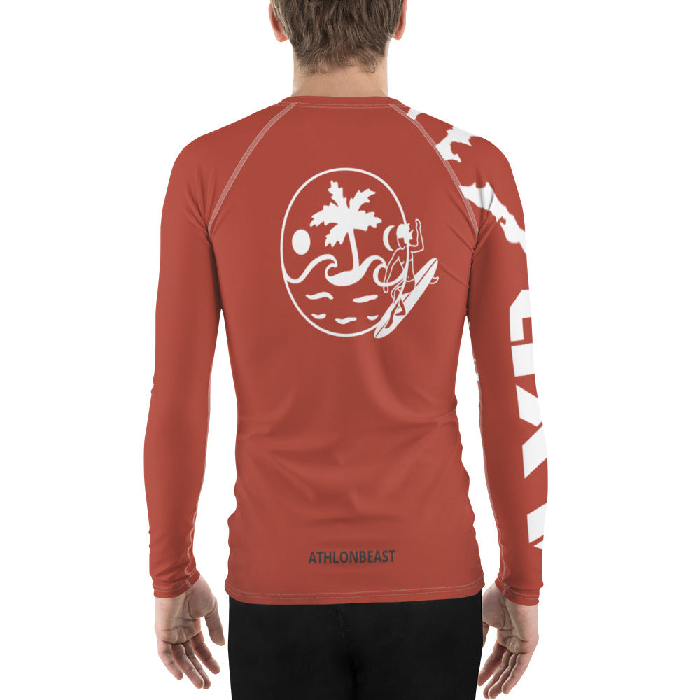 Swell Beast Hells Moth AXB Red Men's Rash Guard