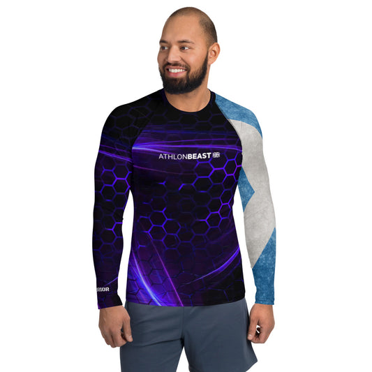 Scottish Warrior Navy Electric Men's Rash Guard / Vest