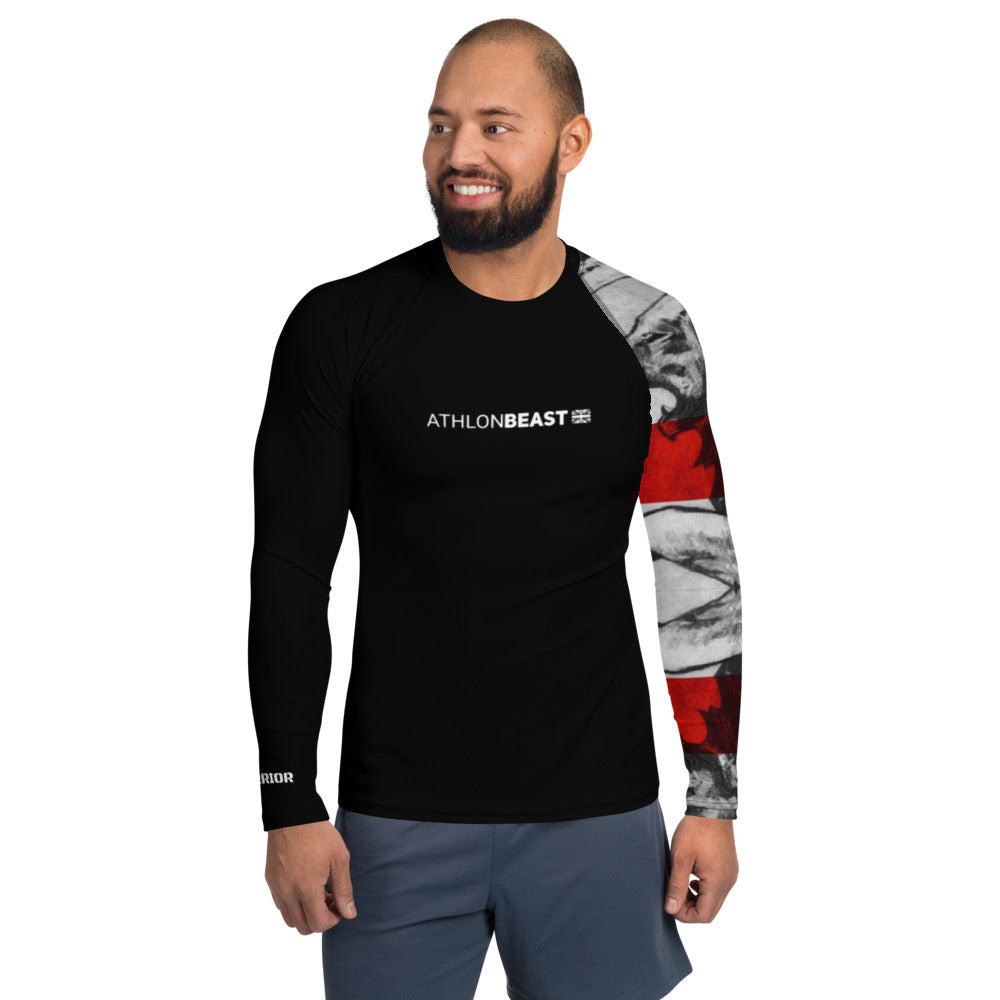 ENGLISH WARRIOR BLACK Men's Rash Guard/VEST