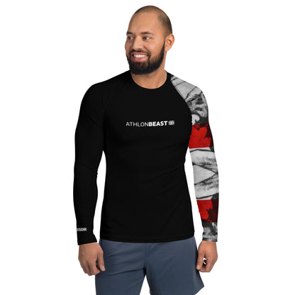 ENGLISH WARRIOR BLACK Men's Rash Guard/VEST