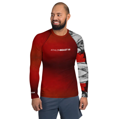 English Warrior Red Men's Rash Guard/VEST