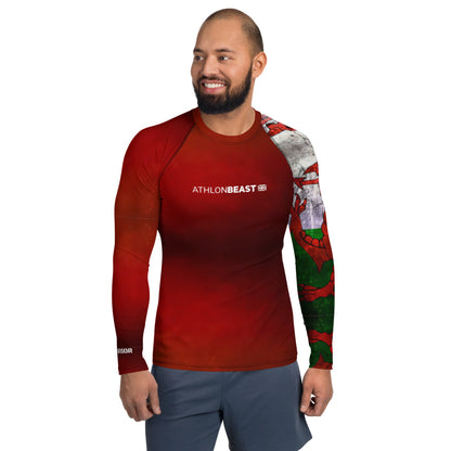 Welsh Warrior Red Men's Rash Guard/VEST