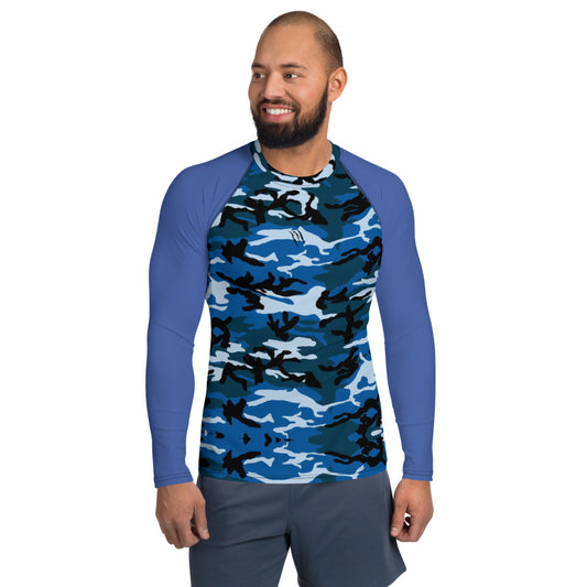 Blue CAMO Men's Rash Guard/vest