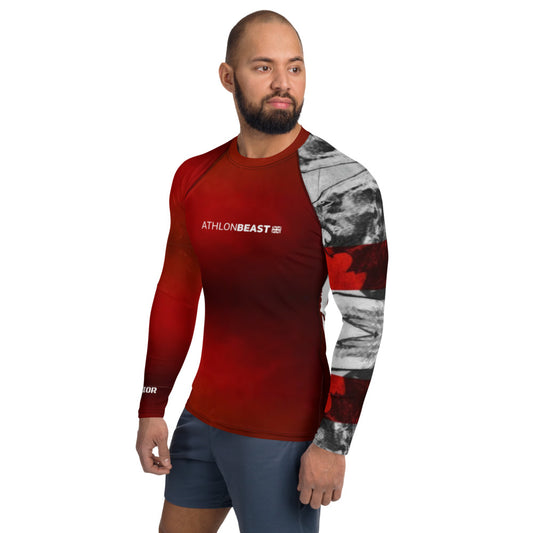 English Warrior Red Men's Rash Guard/VEST