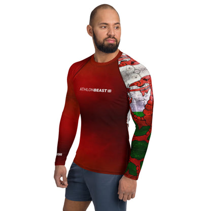 Welsh Warrior Red Men's Rash Guard/VEST