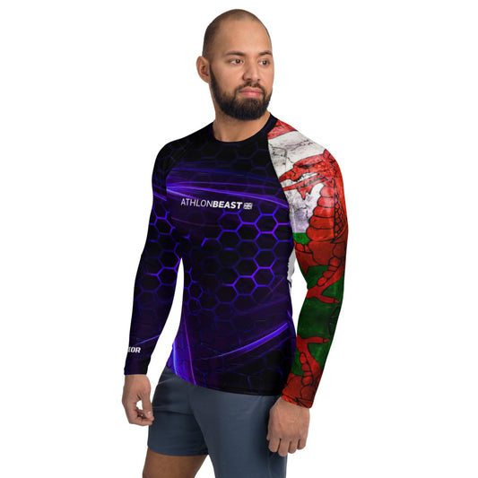 Welsh Warrior Blue Men's Rash Guard /VEST