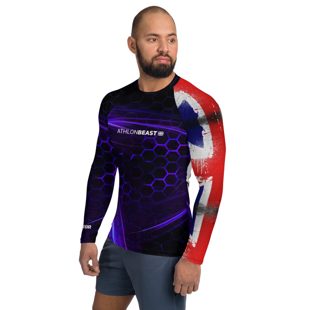 UK Warrior Blue Men's Rash/Vest Guard