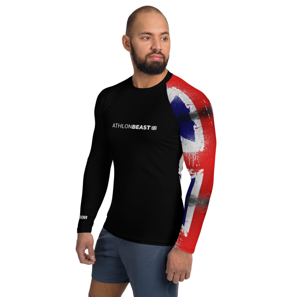 UK Warrior Black Men's Rash/Vest Guard