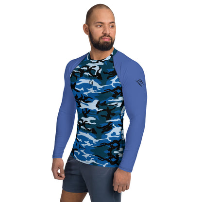 Blue CAMO Men's Rash Guard/vest