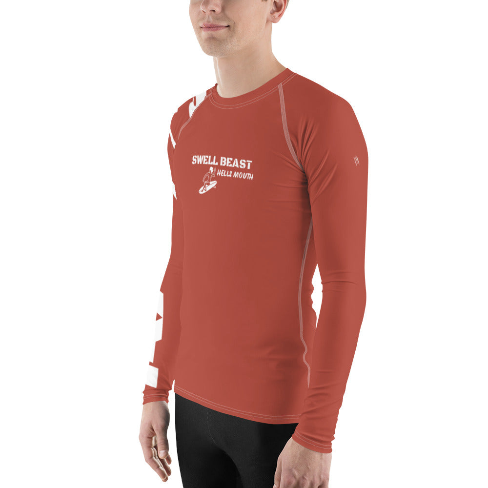 Swell Beast Hells Moth AXB Red Men's Rash Guard