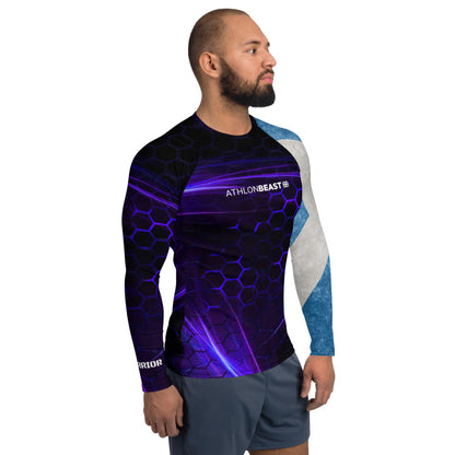 Scottish Warrior Navy Electric Men's Rash Guard / Vest