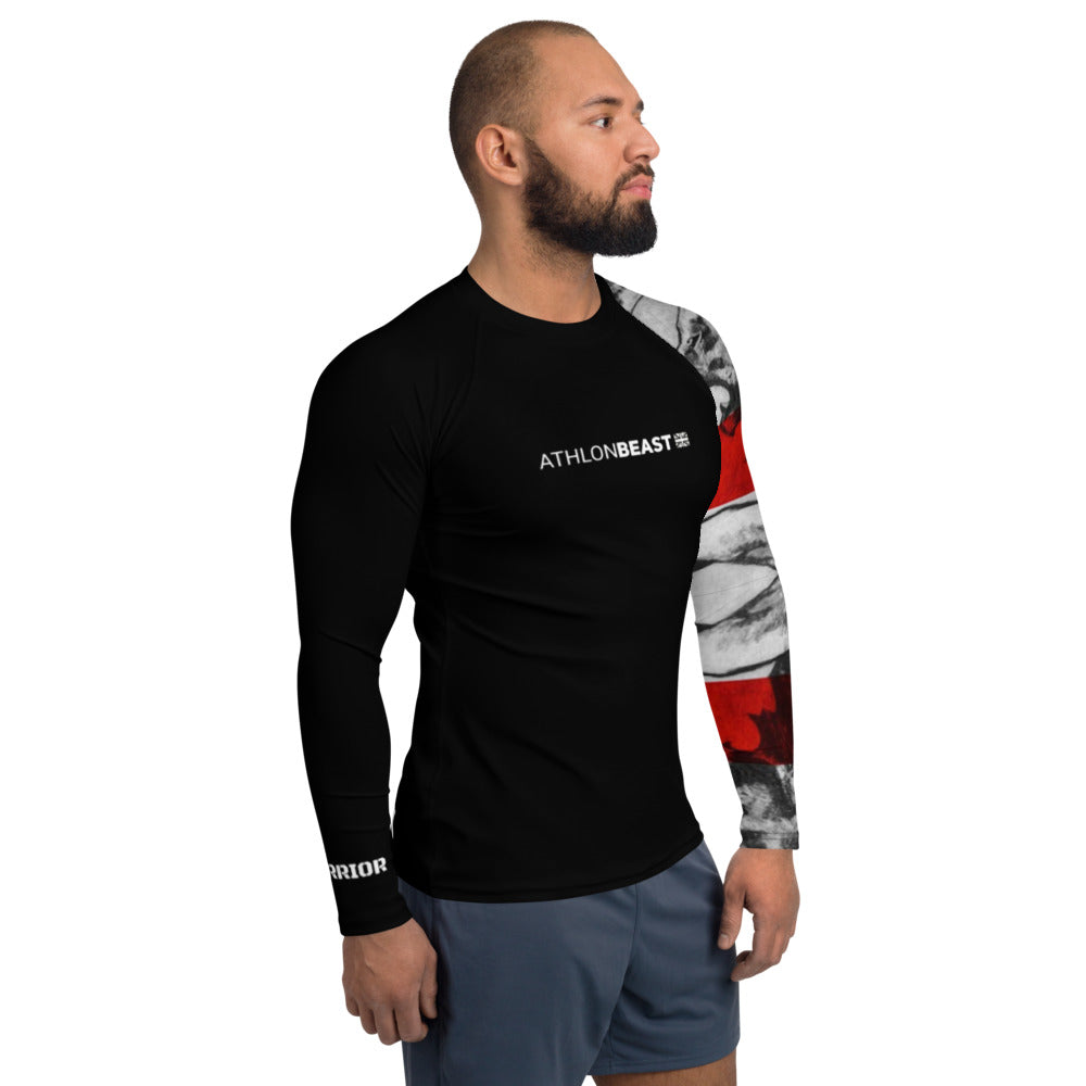 ENGLISH WARRIOR BLACK Men's Rash Guard/VEST