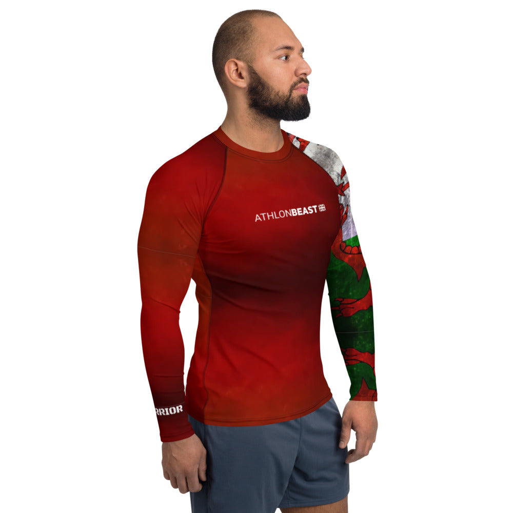 Welsh Warrior Red Men's Rash Guard/VEST