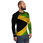 Jamaican Warrior Flag Men's Rash Guard/Vest | Ultimate Protection for Sports