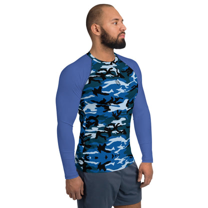 Blue CAMO Men's Rash Guard/vest