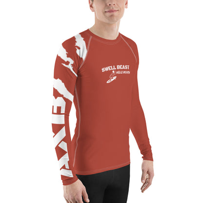 Swell Beast Hells Moth AXB Red Men's Rash Guard