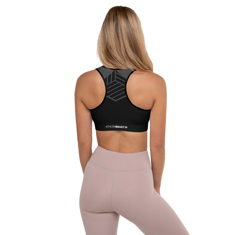 AXB BLACK Padded Sports Bra