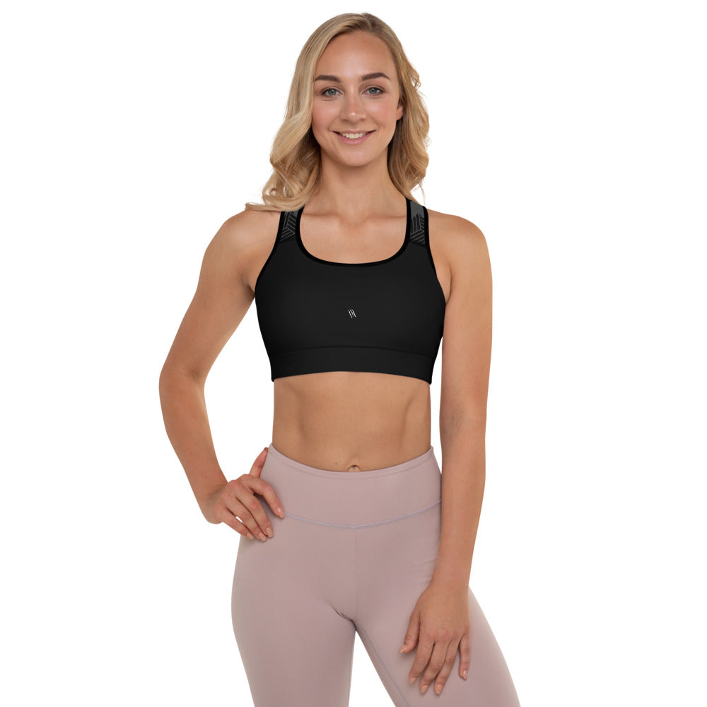 AXB BLACK Padded Sports Bra