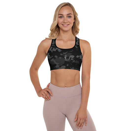 CAMO DARK CAMO ECLIPSE Padded Sports Bra