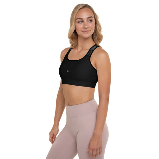 AXB BLACK Padded Sports Bra