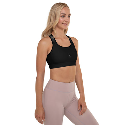 AXB BLACK Padded Sports Bra