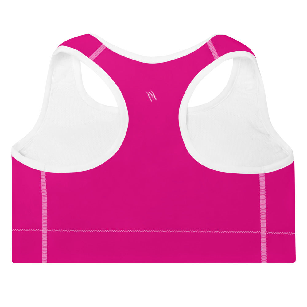 VIOLET PINK BASICS Padded Sports Bra