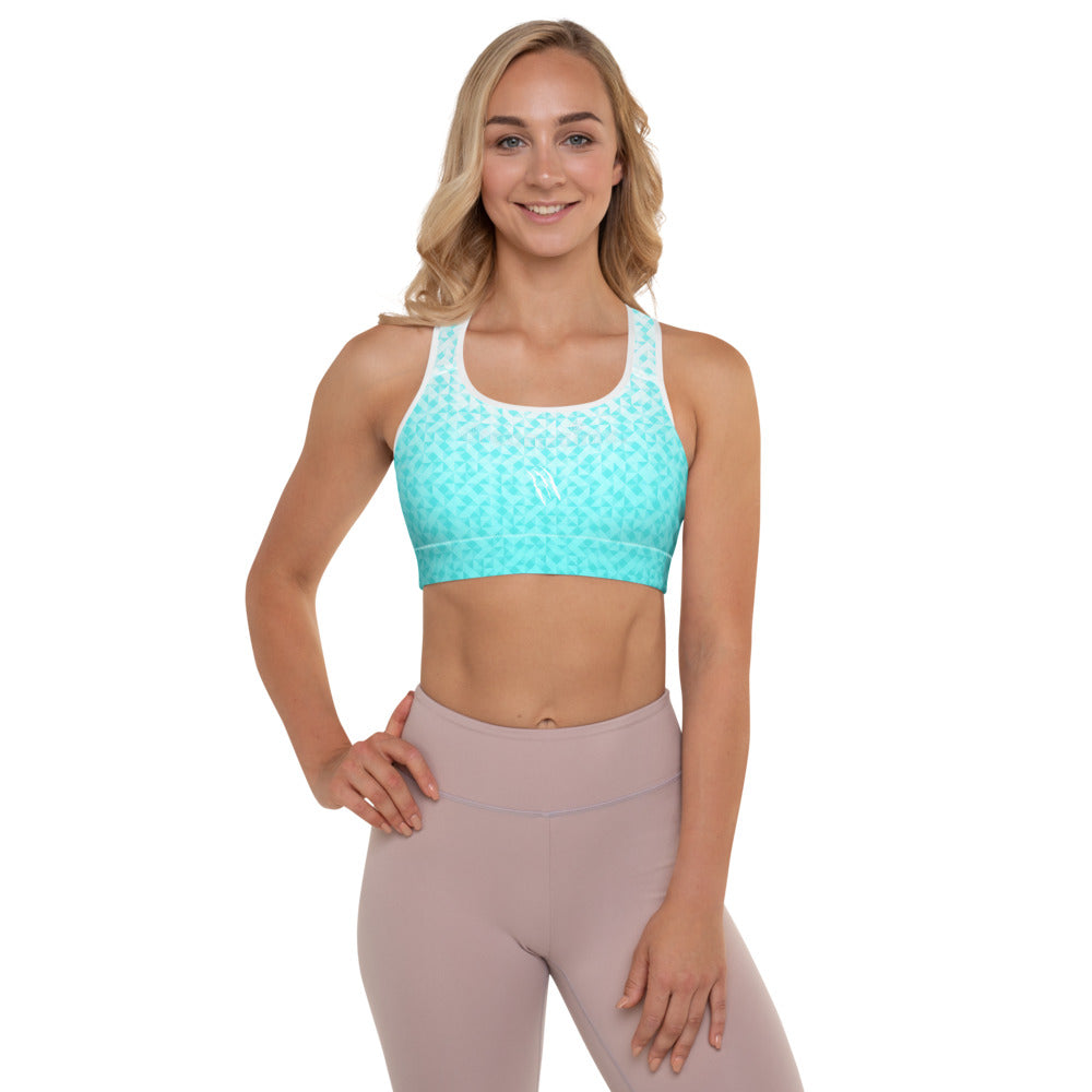 ACCOMPLISHED Caribbean Sea Padded Sports Bra