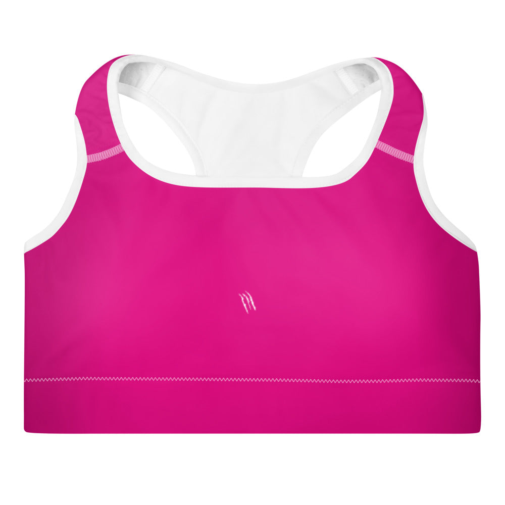 VIOLET PINK BASICS Padded Sports Bra