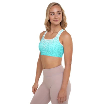 ACCOMPLISHED Caribbean Sea Padded Sports Bra