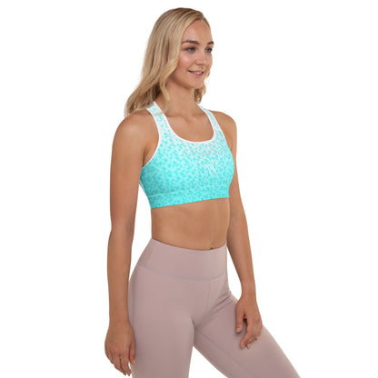 ACCOMPLISHED Caribbean Sea Padded Sports Bra