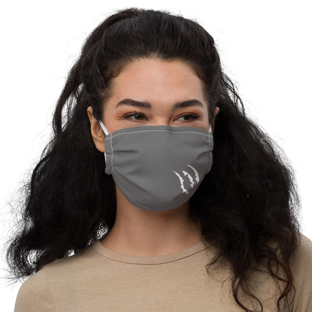 Grey scratch Premium face mask