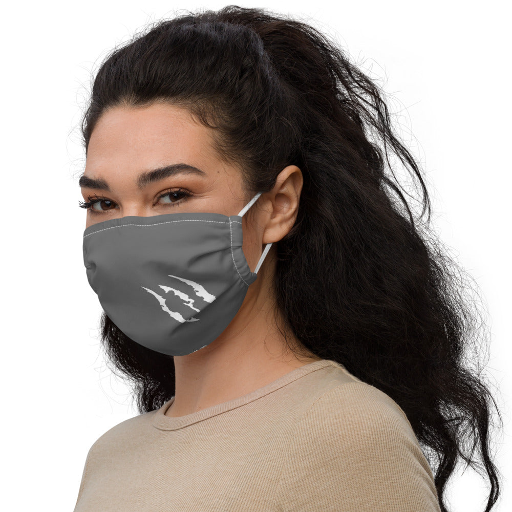 Grey scratch Premium face mask