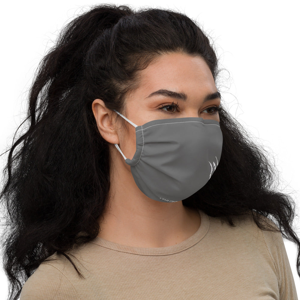 Grey scratch Premium face mask