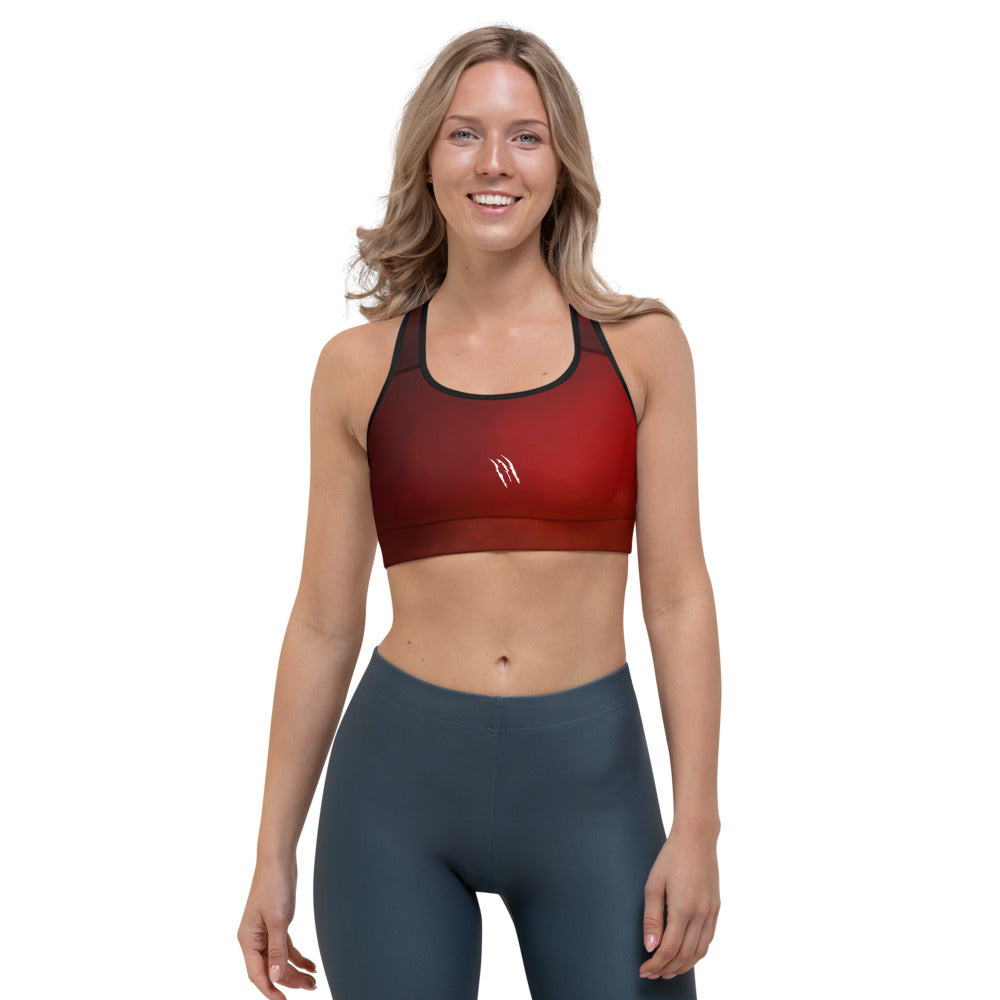 Work AxB red Sports bra