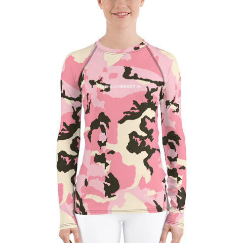 AxB Camo Pink Women's Rash Guard / Vest