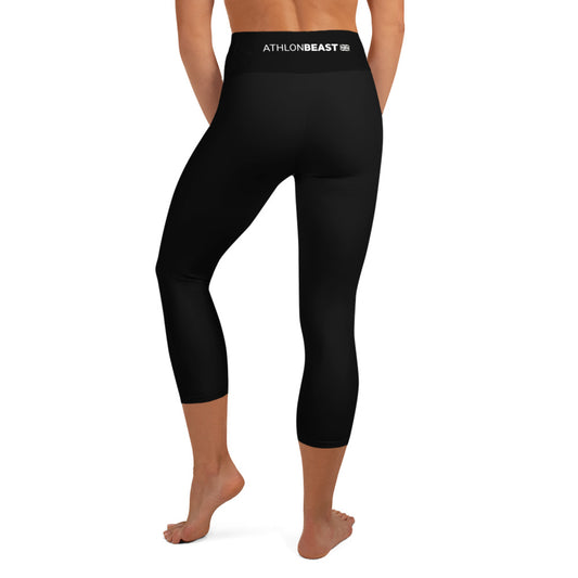 AxB Black Yoga Capri Leggings