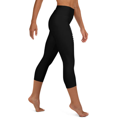 AxB Black Yoga Capri Leggings