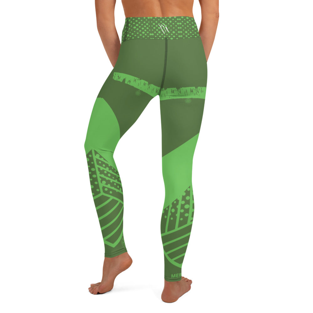 MERRY ELFMAS - WOMENS YOGA LEGGINGS