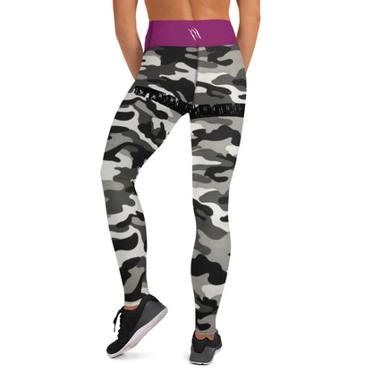 CAMO ICE PURPLE YOGA LEGGINGS