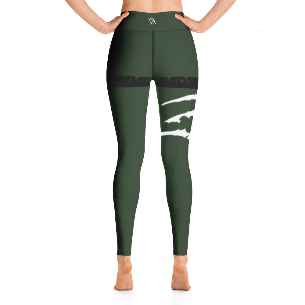 SCRATCH LEG, GB RACING GREEN LEGGINGS with Pocket