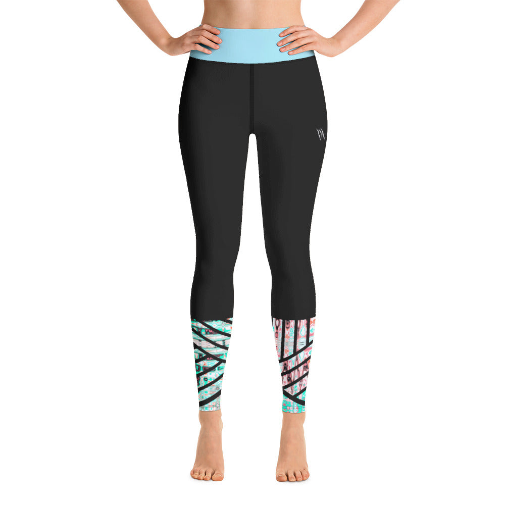 ACCOMPLISHED DARK PRISM HIPSTER YOGA LEGGINGS