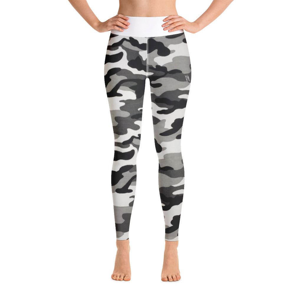 Camo Ice White Yoga Leggings