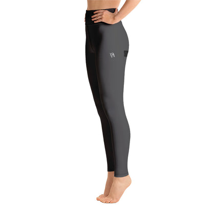 CHARCOAL BLACK LEGGINGS with Pocket