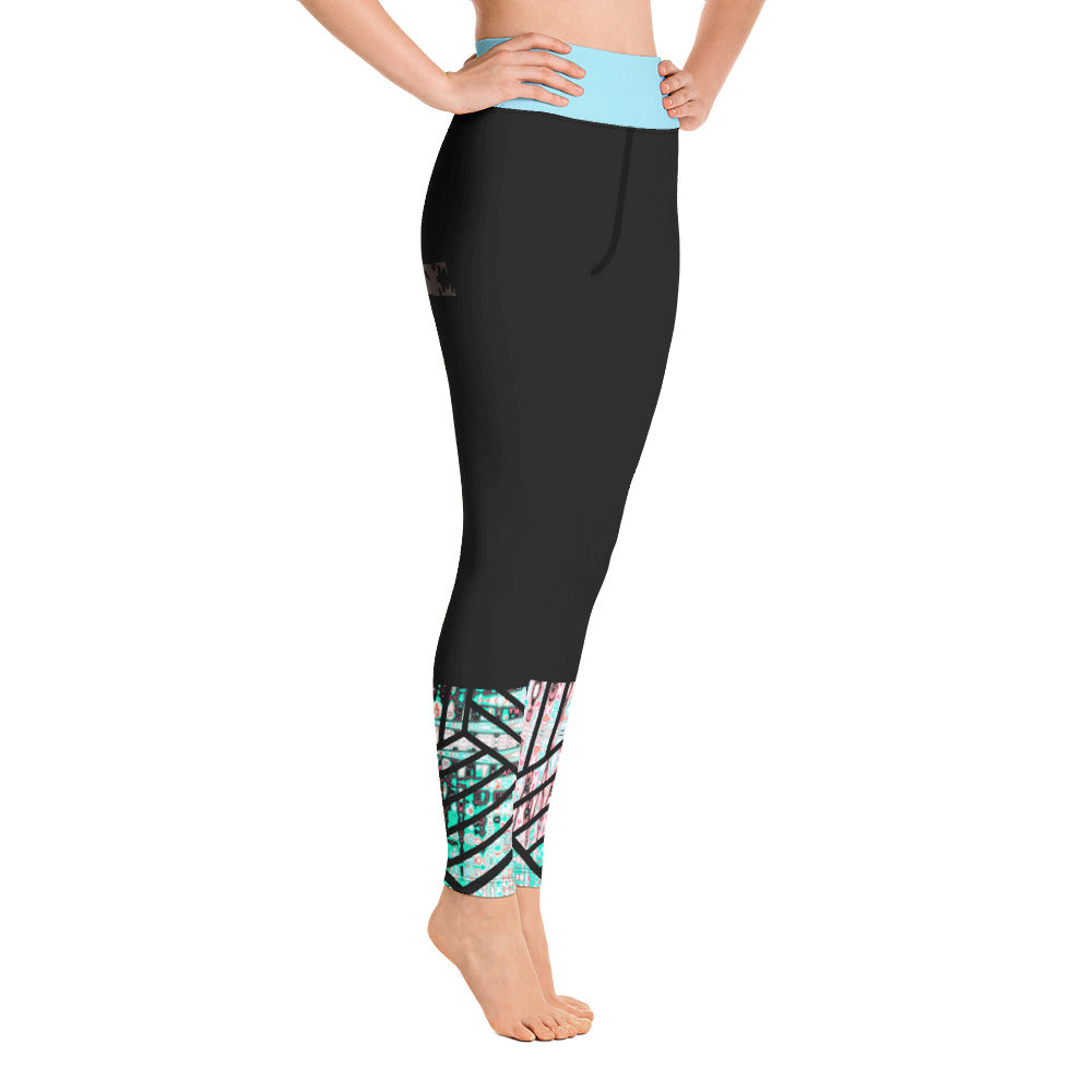 ACCOMPLISHED DARK PRISM HIPSTER YOGA LEGGINGS