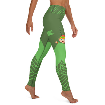 MERRY ELFMAS - WOMENS YOGA LEGGINGS